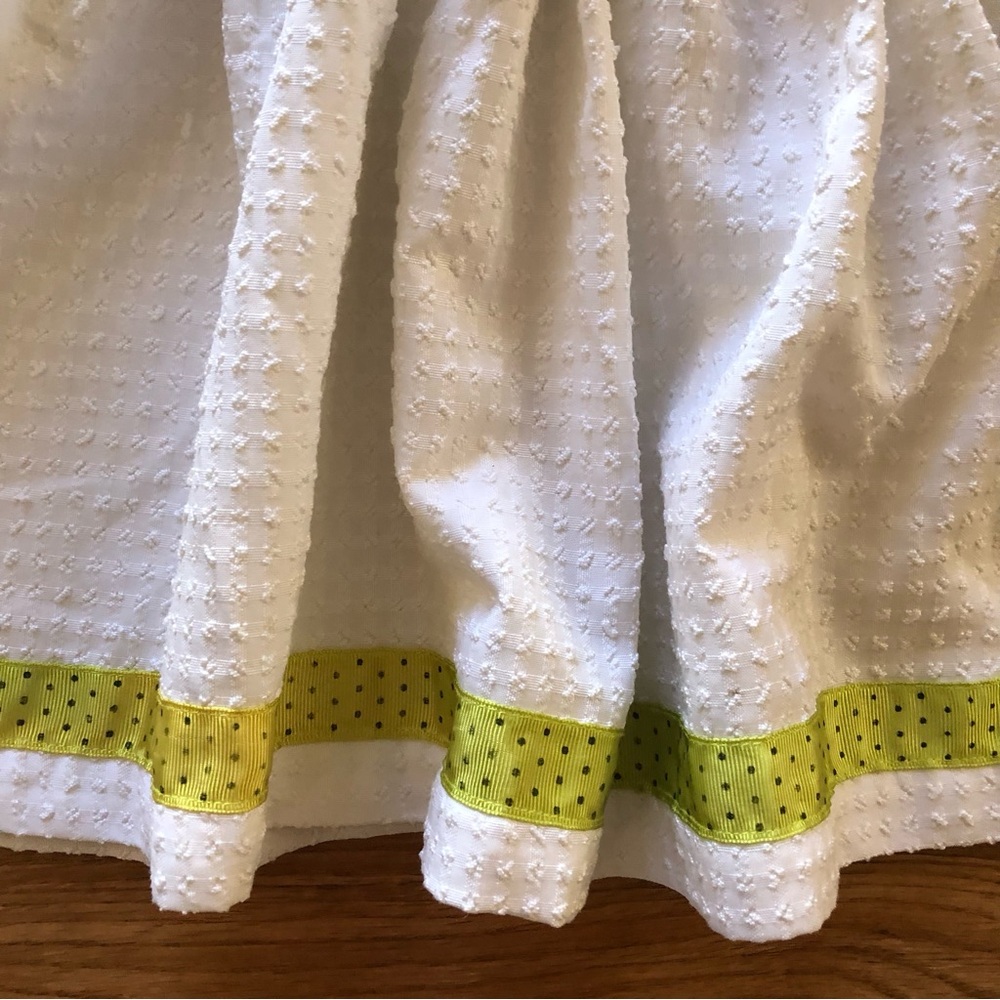 Matilda Jane White Dress with Green Accents - Picture 4 of 4